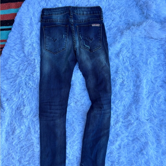 Girls Hudson Straight leg Distressed Blue Jeans - Picture 2 of 2